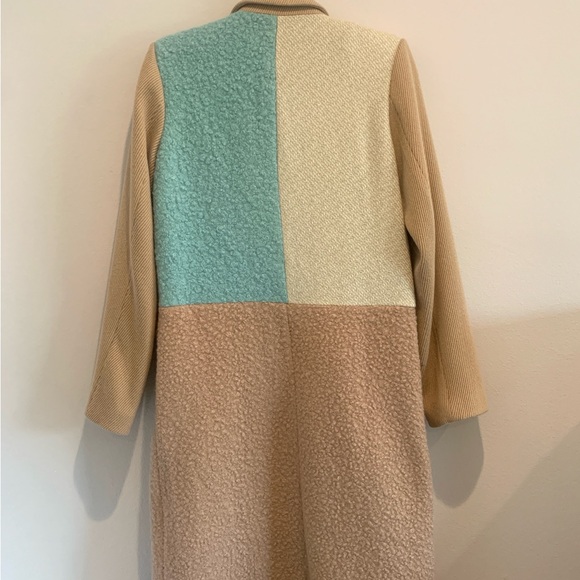 English Factory color block coat - medium coat. - Picture 8 of 11